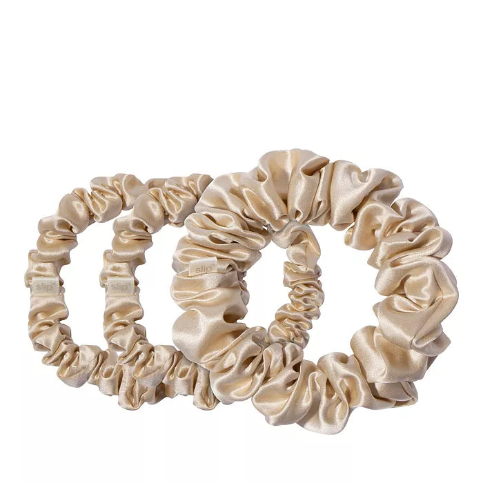 BACK TO BASICS BLONDE MIDI/LARGE SCRUNCHIE SET