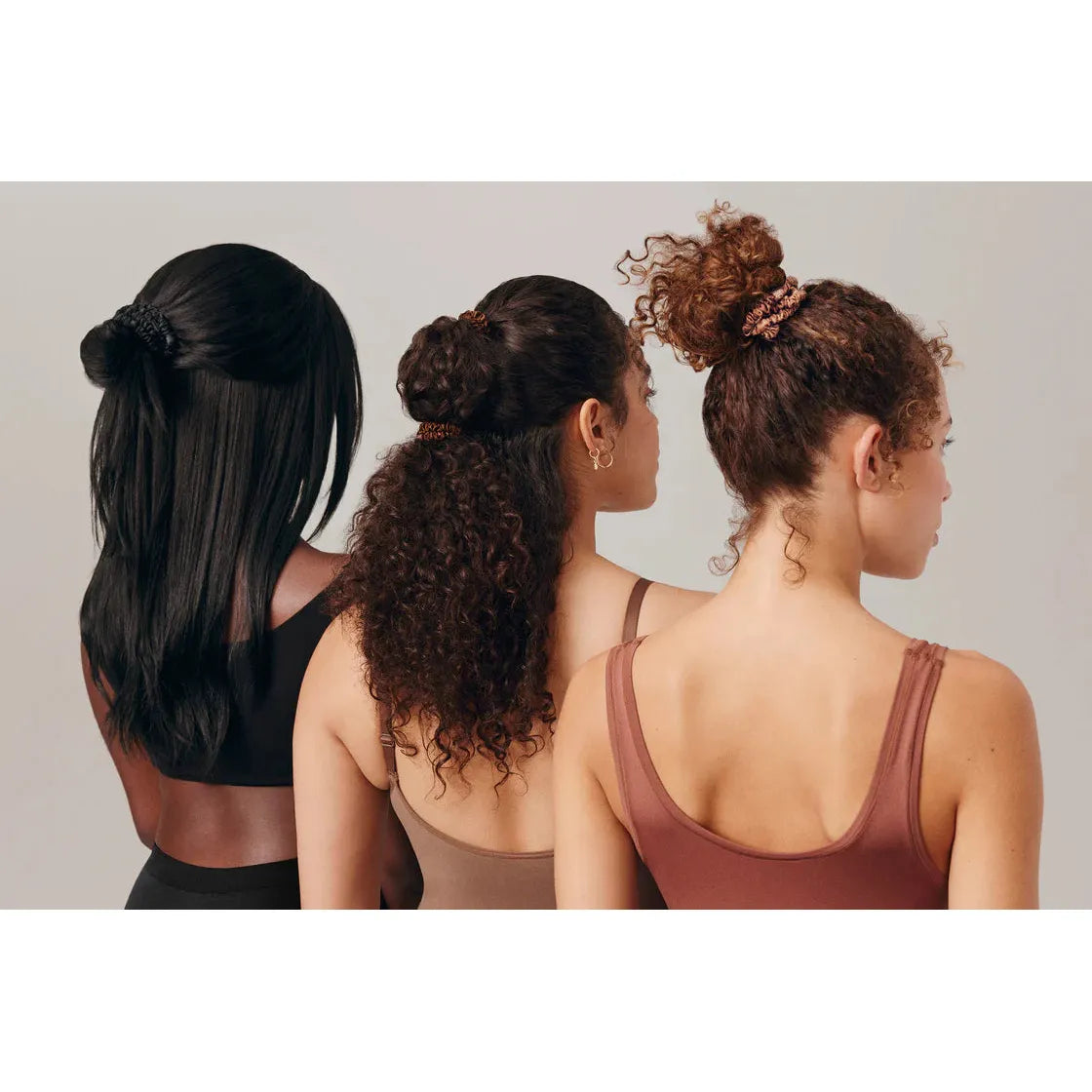 Back to Basics Black Skinny Scrunchies