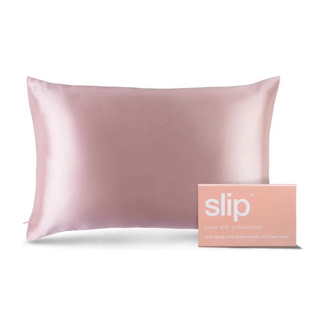 Pink Queen Zippered Pure Silk Pillowcase