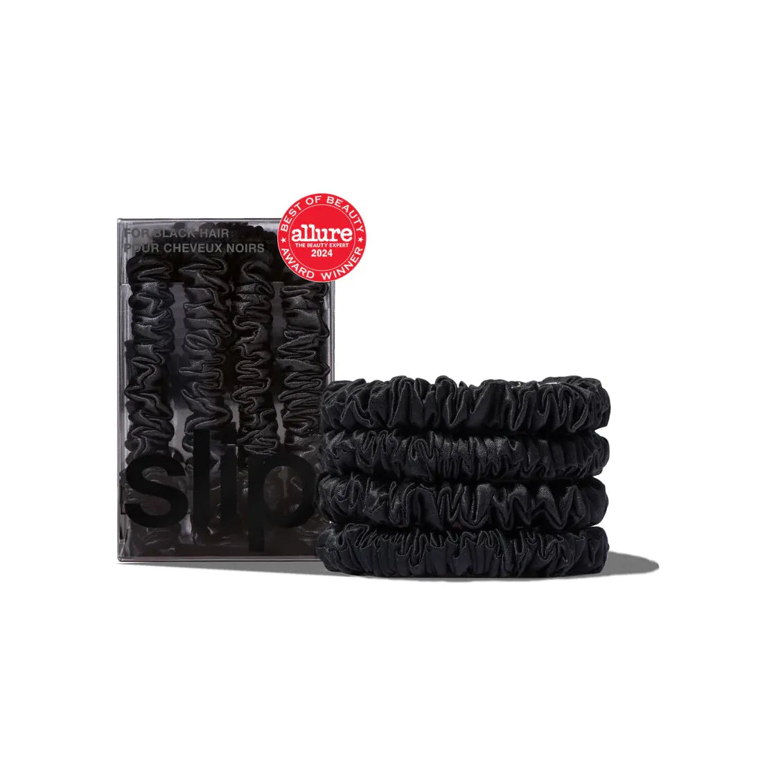 Back to Basics Black Skinny Scrunchies