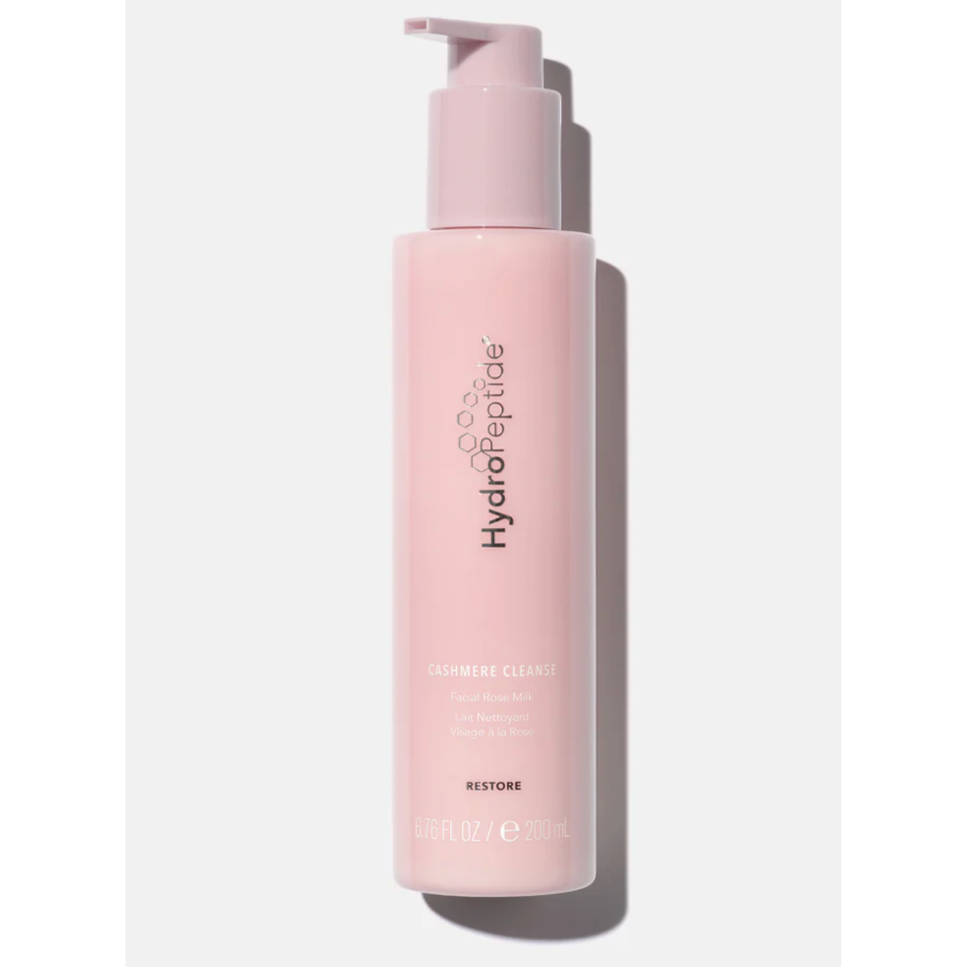 Pink 200ml Hydropeptide Cashmere Cleanse Bottle with pump - Beauty Mark Company