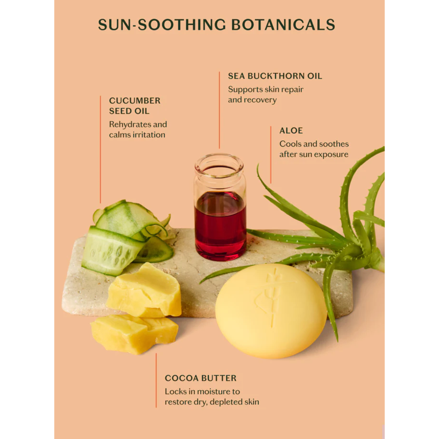 The Sun Stone - After Sun Balm & Lotion Bar - Beauty Mark Company